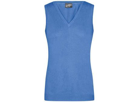 Ladies' V-Neck Pullunder-Klassischer Baumwoll-Pullunder