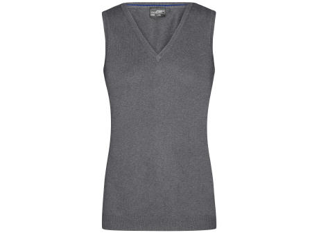 Ladies' V-Neck Pullunder-Klassischer Baumwoll-Pullunder