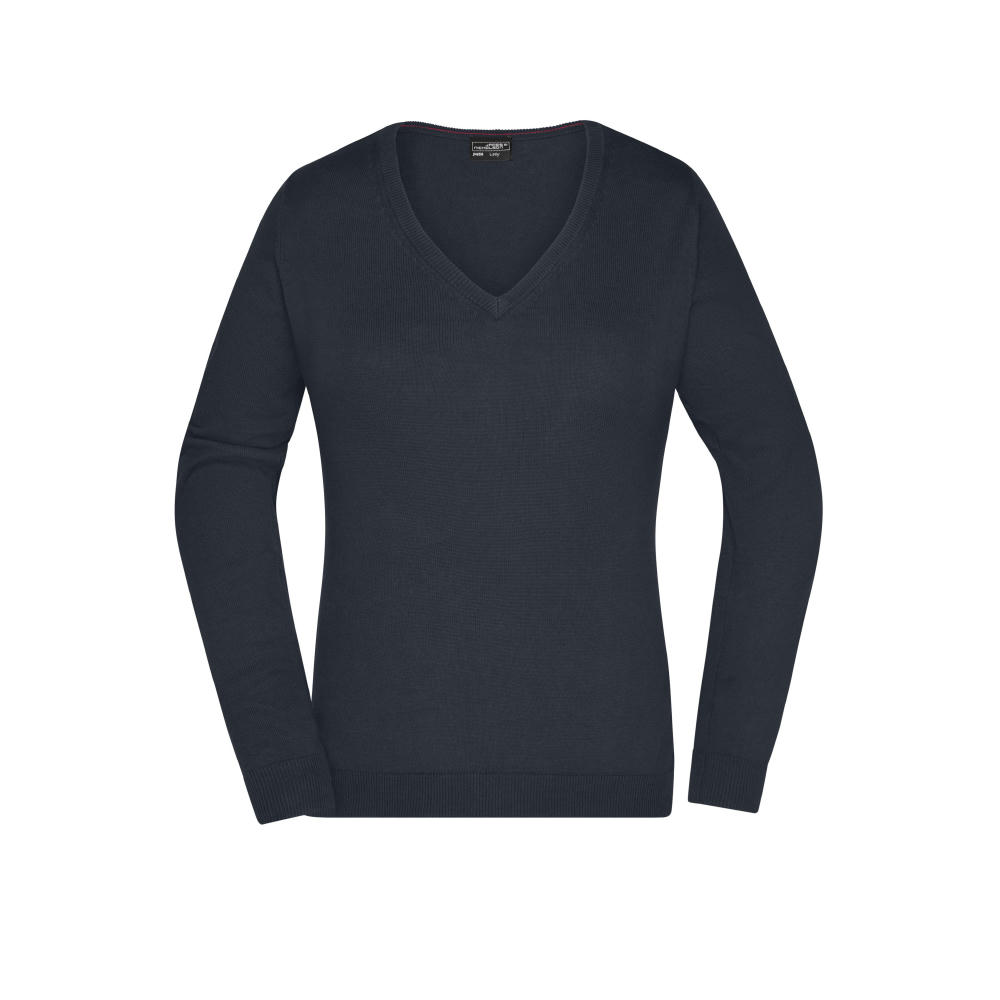 Ladies' V-Neck Pullover - Klassischer Baumwoll-Pullover