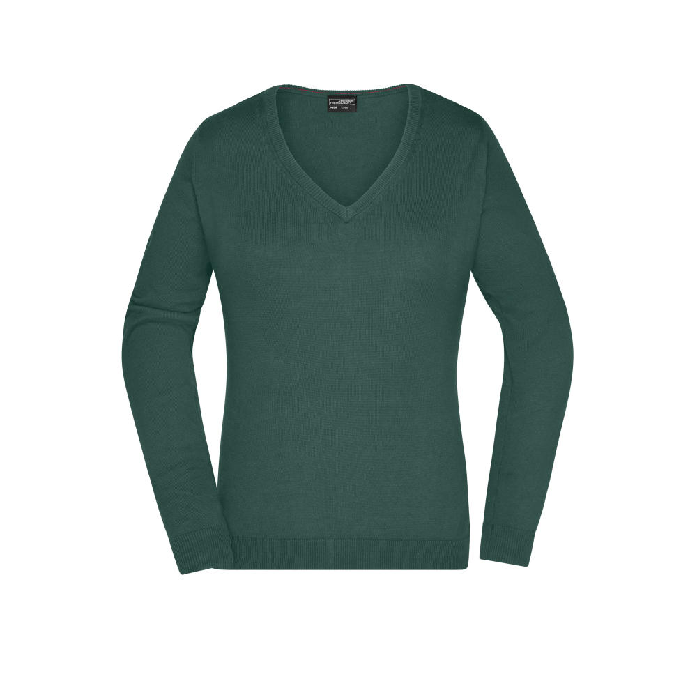Ladies' V-Neck Pullover - Klassischer Baumwoll-Pullover