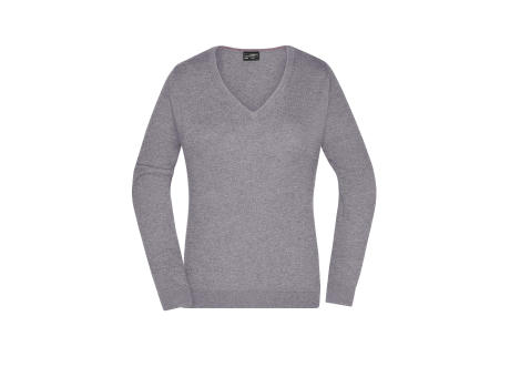 Ladies' V-Neck Pullover-Klassischer Baumwoll-Pullover