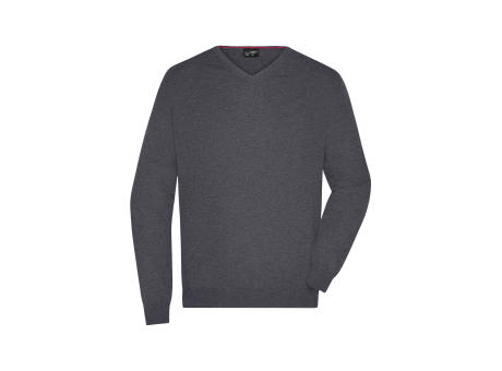 Men's V-Neck Pullover-Klassischer Baumwoll-Pullover