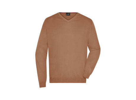 Men's V-Neck Pullover - Klassischer Baumwoll-Pullover