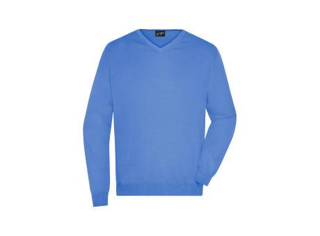 Men's V-Neck Pullover-Klassischer Baumwoll-Pullover