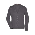 Ladies' V-Neck Cardigan - Klassische Baumwoll-Strickjacke
