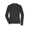 Ladies' V-Neck Cardigan - Klassische Baumwoll-Strickjacke