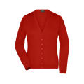 Ladies' V-Neck Cardigan - Klassische Baumwoll-Strickjacke