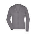 Ladies' V-Neck Cardigan - Klassische Baumwoll-Strickjacke