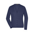 Ladies' V-Neck Cardigan - Klassische Baumwoll-Strickjacke