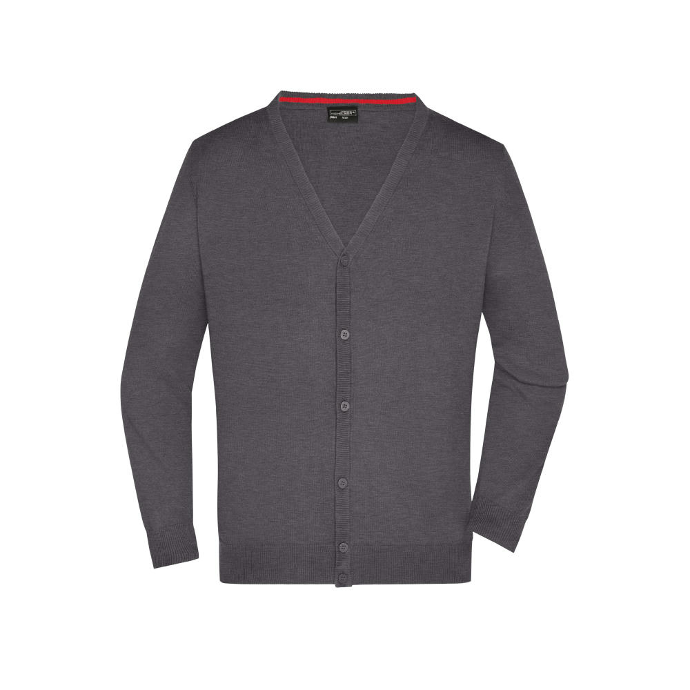 Men's V-Neck Cardigan-Klassische Baumwoll-Strickjacke