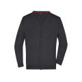 Men's V-Neck Cardigan - Klassische Baumwoll-Strickjacke