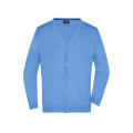 Men's V-Neck Cardigan - Klassische Baumwoll-Strickjacke