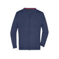 Men's V-Neck Cardigan - Klassische Baumwoll-Strickjacke