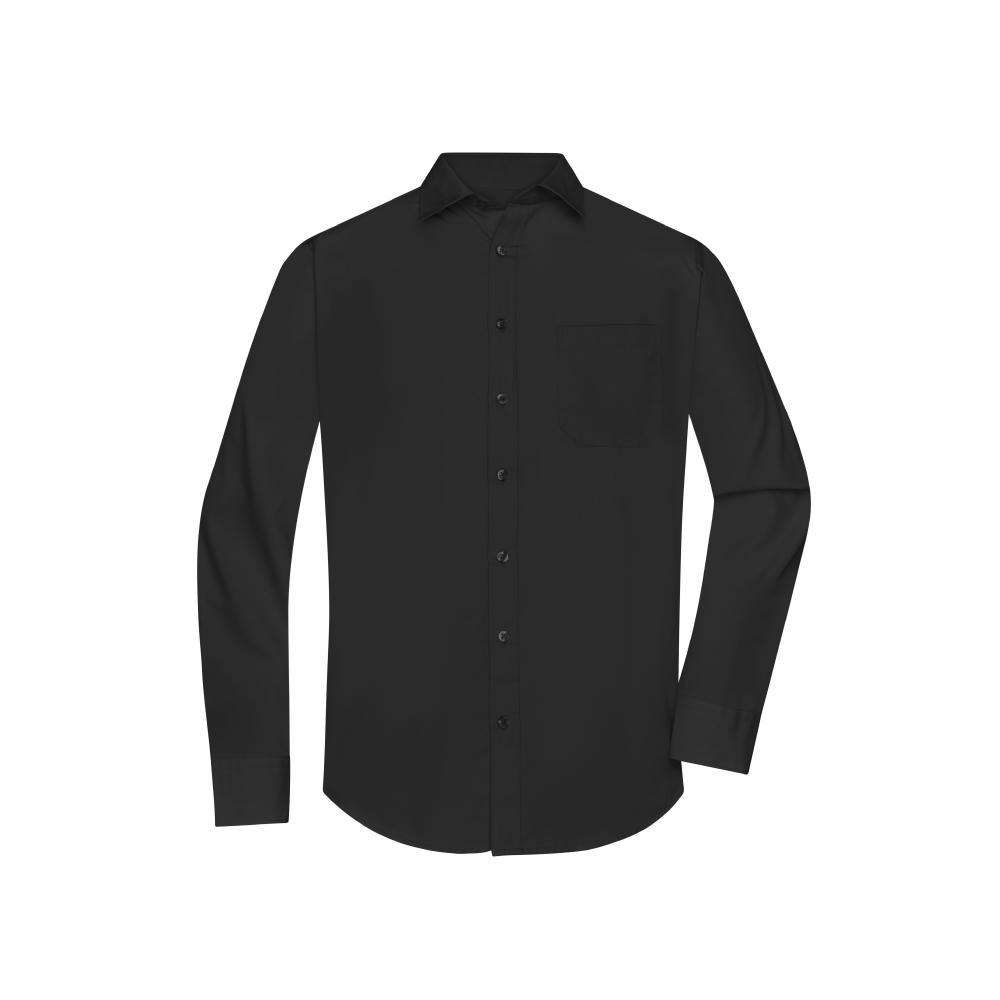 Men's Shirt Longsleeve Poplin-Klassisches Shirt aus pflegeleichtem Mischgewebe