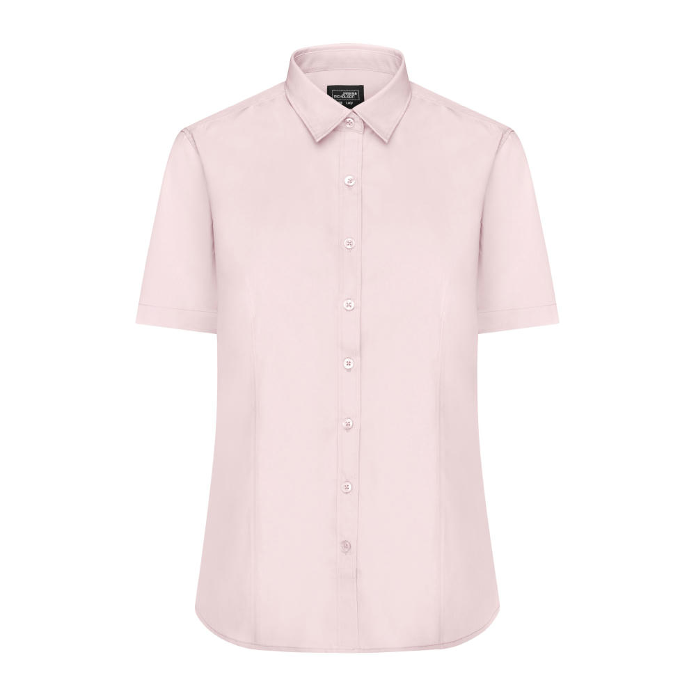 Ladies' Shirt Shortsleeve Poplin-Klassisches Shirt aus pflegeleichtem Mischgewebe