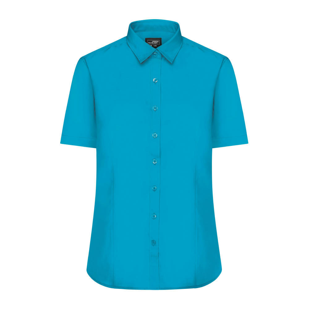 Ladies' Shirt Shortsleeve Poplin - Klassisches Shirt aus pflegeleichtem Mischgewebe