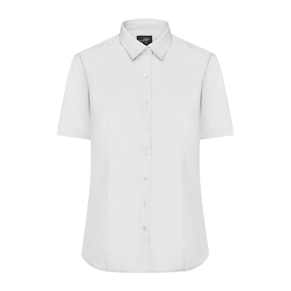 Ladies' Shirt Shortsleeve Poplin - Klassisches Shirt aus pflegeleichtem Mischgewebe