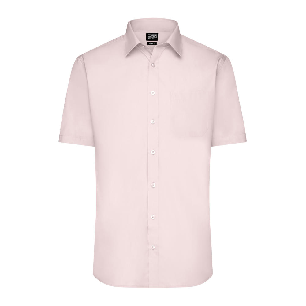 Men's Shirt Shortsleeve Poplin-Klassisches Shirt aus pflegeleichtem Mischgewebe