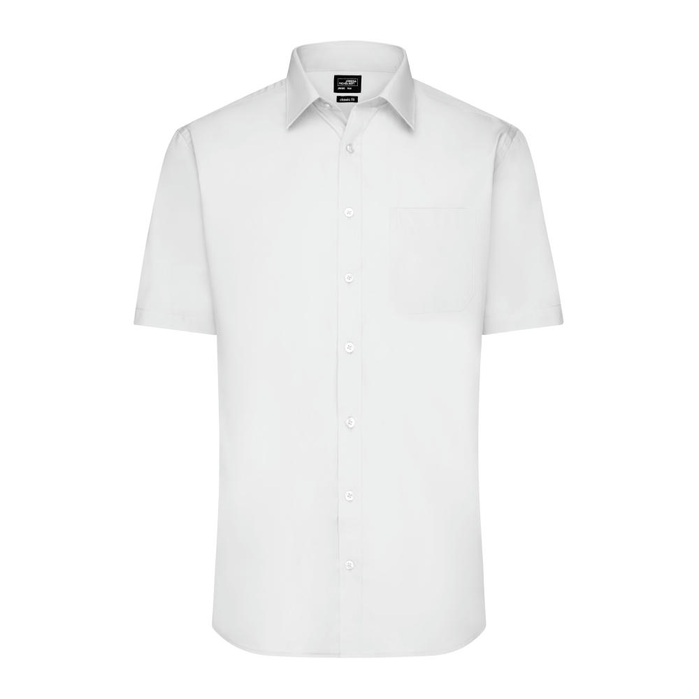 Men's Shirt Shortsleeve Poplin-Klassisches Shirt aus pflegeleichtem Mischgewebe
