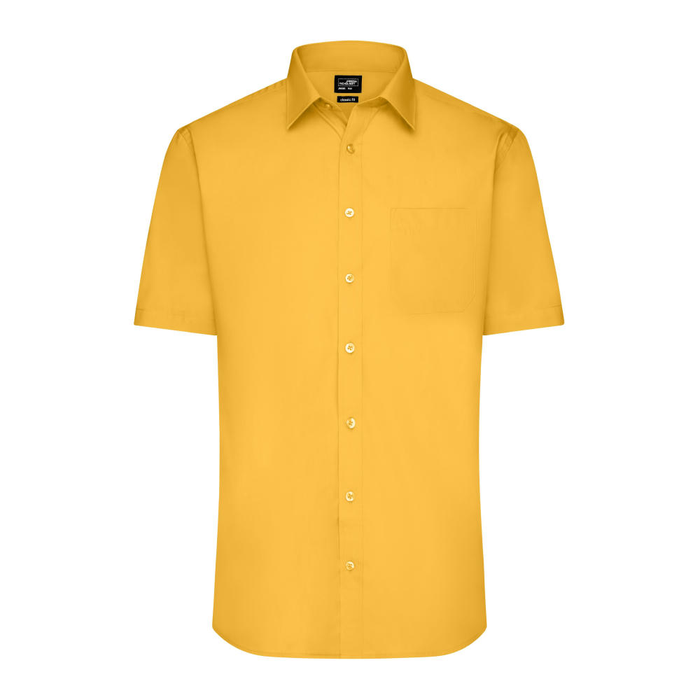 Men's Shirt Shortsleeve Poplin-Klassisches Shirt aus pflegeleichtem Mischgewebe