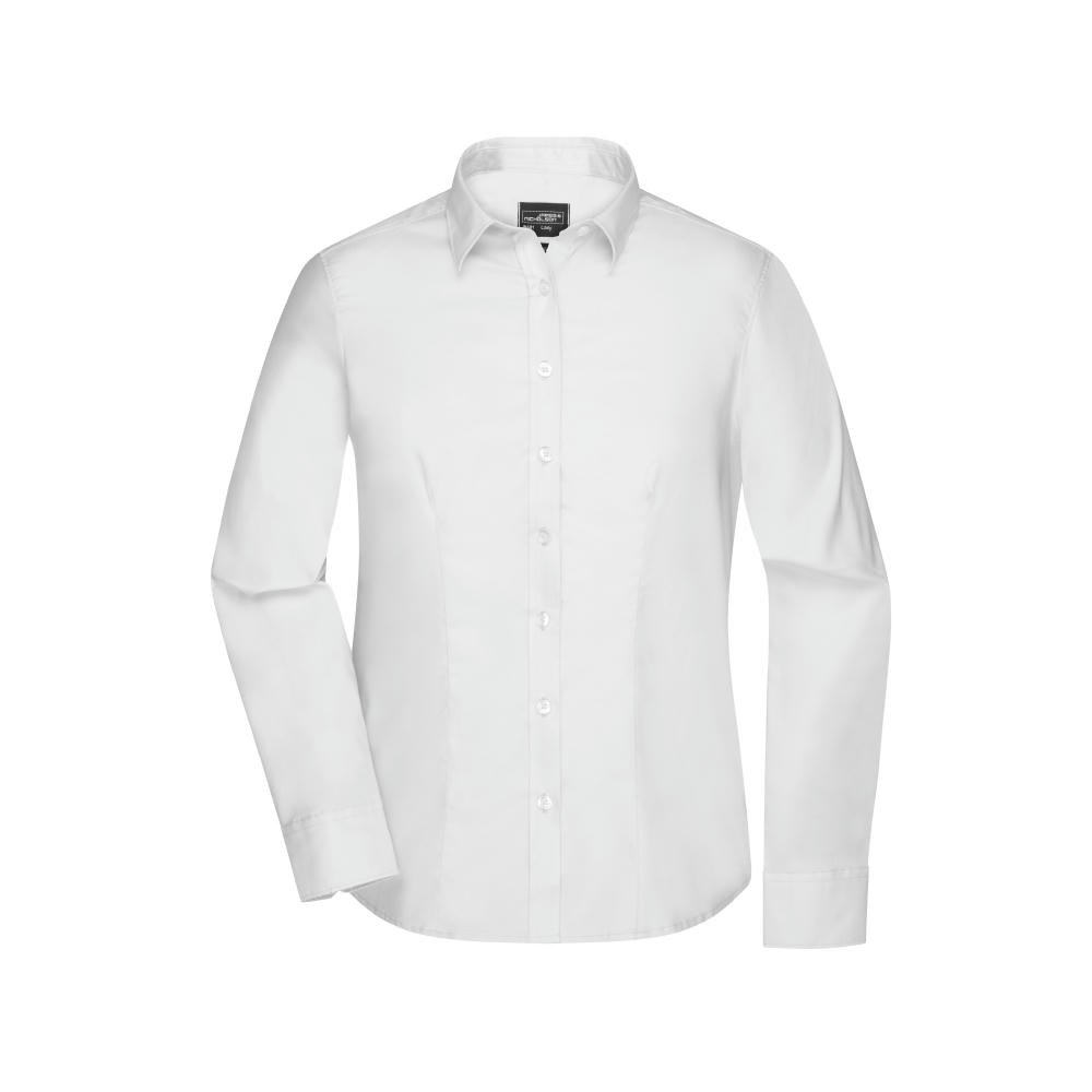 Ladies' Shirt Longsleeve Micro-Twill-Klassisches Shirt in pflegeleichter Baumwollqualität