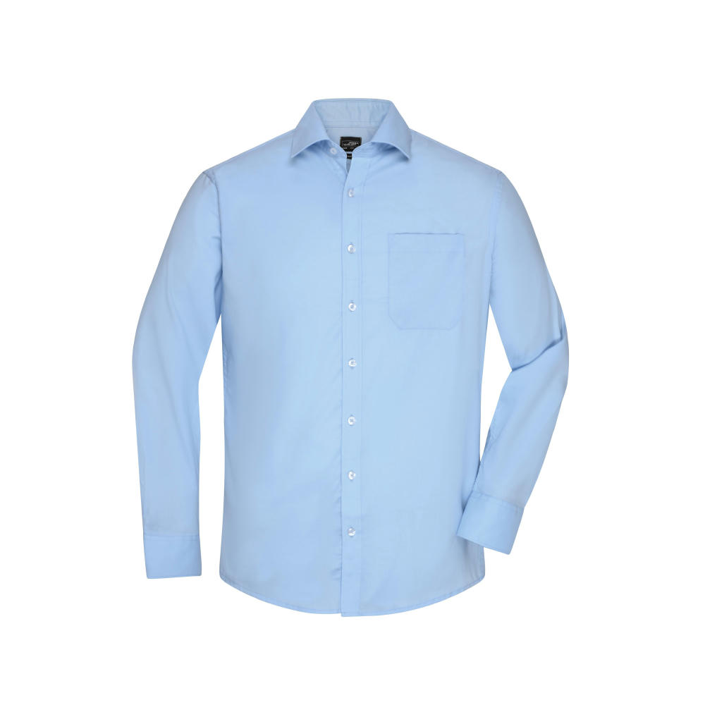 Men's Shirt Longsleeve Micro-Twill - Klassisches Shirt in pflegeleichter Baumwollqualität