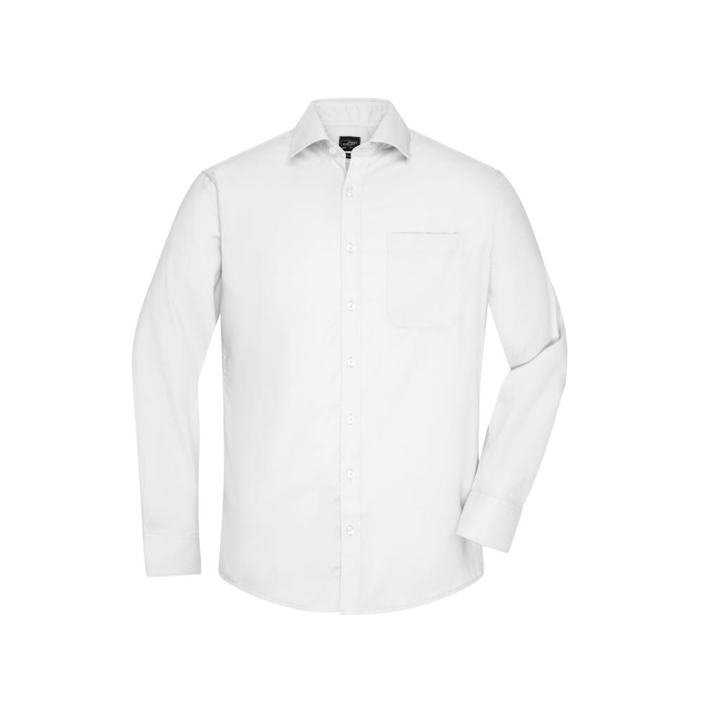 Men's Shirt Longsleeve Micro-Twill-Klassisches Shirt in pflegeleichter Baumwollqualität