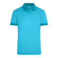 Men's Heather Polo - Melange Polo mit modischen Details