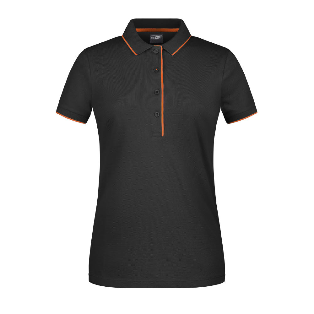 Ladies' Polo Stripe - Klassisches Polo mit Kontraststreifen