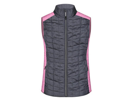 Ladies' Knitted Hybrid Vest-Weste im stylischen Materialmix