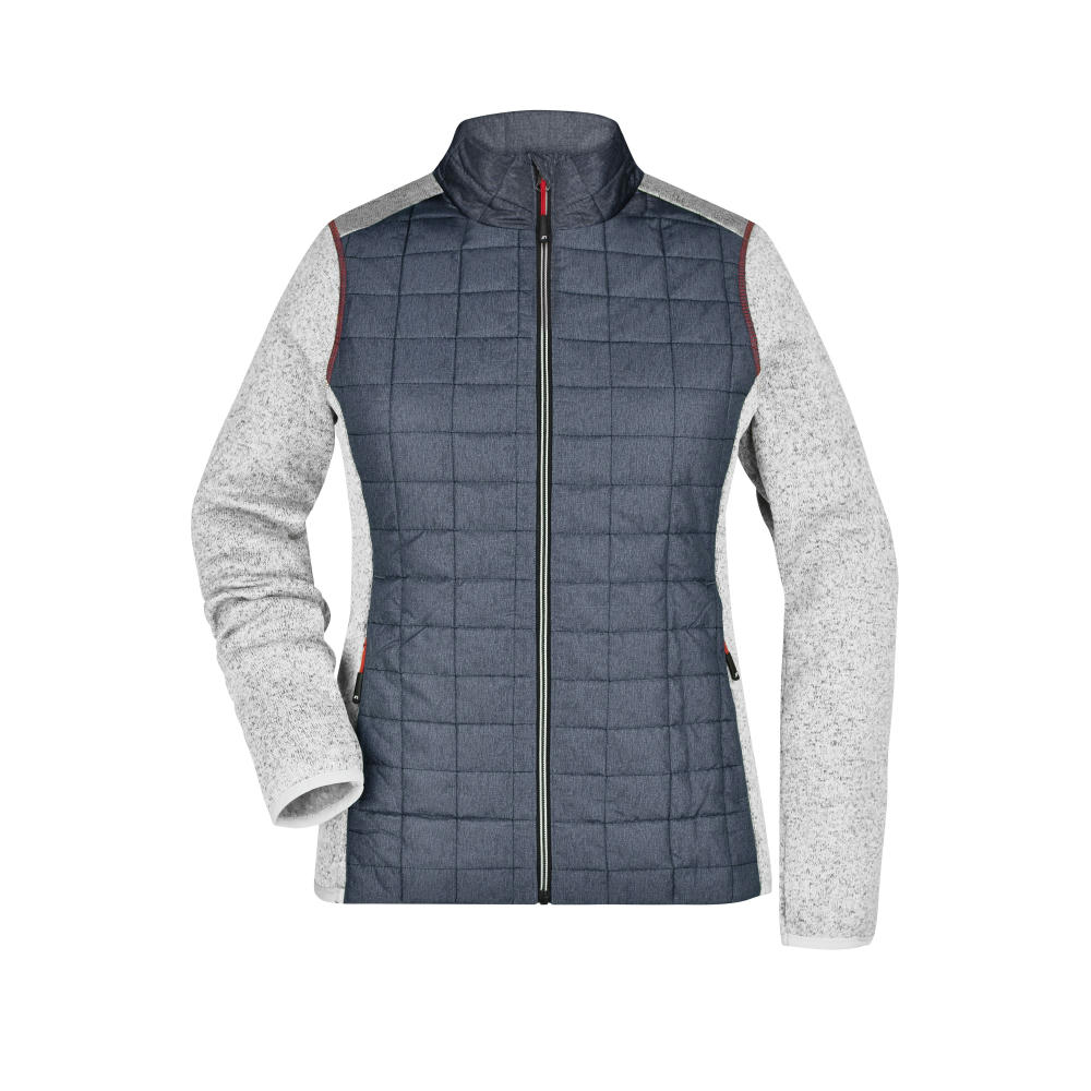 Ladies' Knitted Hybrid Jacket - Strickfleecejacke im stylischen Materialmix