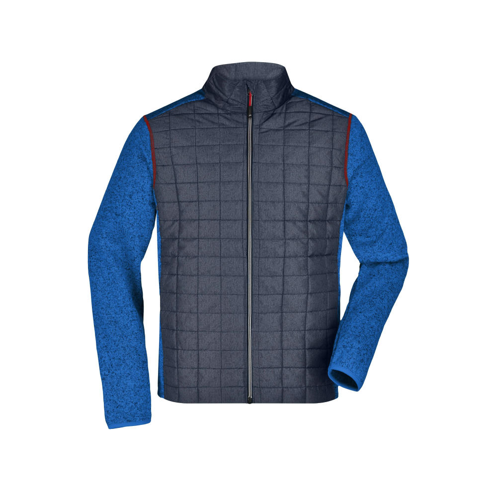 Men's Knitted Hybrid Jacket - Strickfleecejacke im stylischen Materialmix