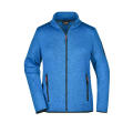 Ladies' Knitted Fleece Jacket - Modische Strickfleece Jacke mit Stehkragen