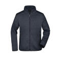 Men's Knitted Fleece Jacket - Modische Strickfleece Jacke mit Stehkragen