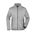 Men's Knitted Fleece Jacket - Modische Strickfleece Jacke mit Stehkragen