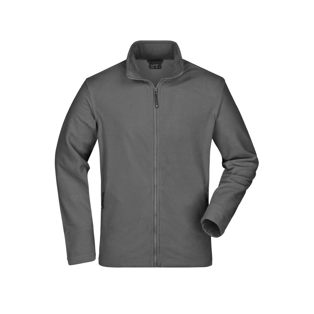 Men's Basic Fleece Jacket-Klassische Fleecejacke mit Stehkragen