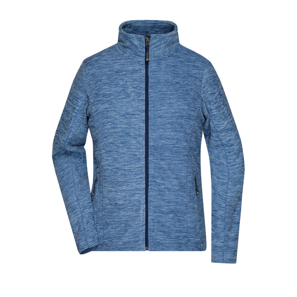Ladies' Fleece Jacket - Fleecejacke in modischer Melange-Optik