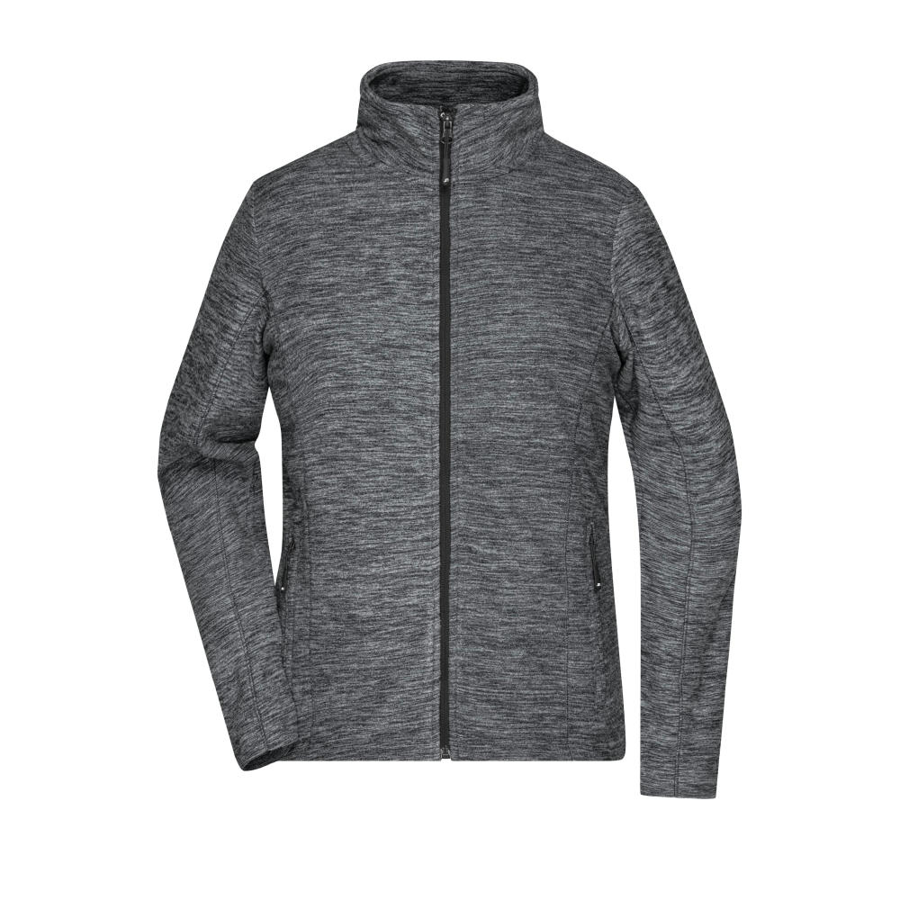 Ladies' Fleece Jacket - Fleecejacke in modischer Melange-Optik
