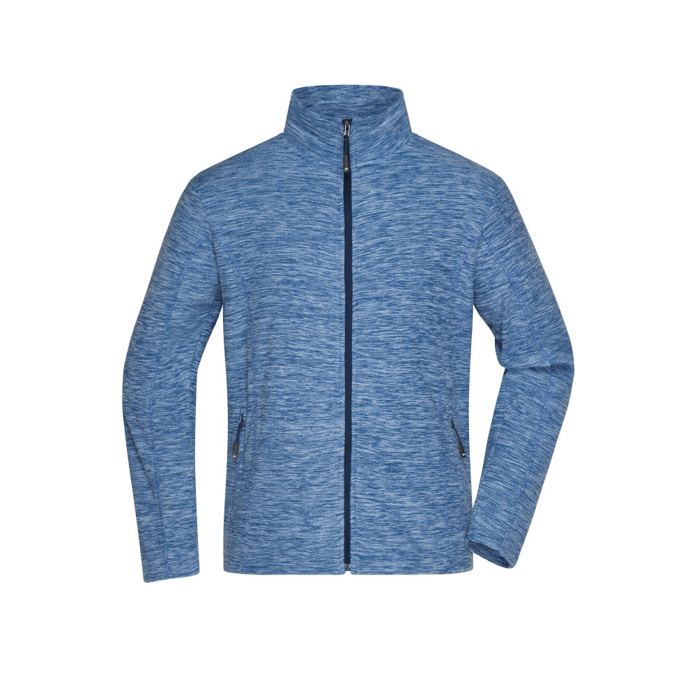 Men's Fleece Jacket-Fleecejacke in modischer Melange-Optik