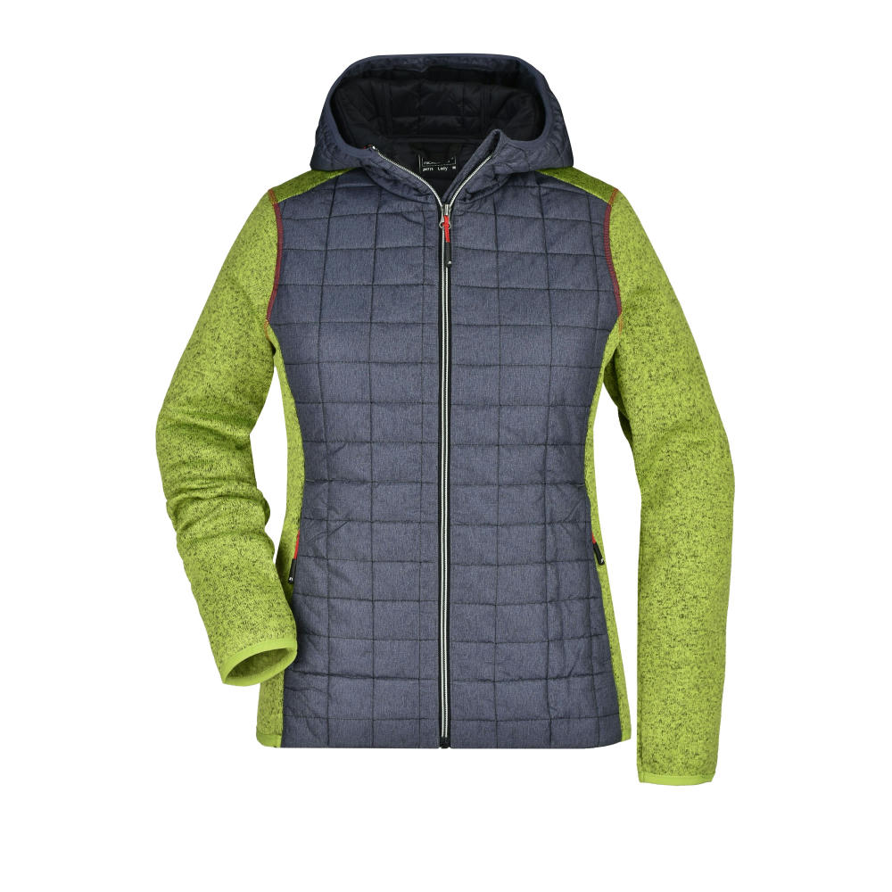 Ladies' Knitted Hybrid Jacket - Strickfleecejacke im stylischen Materialmix