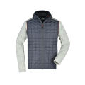 Men's Knitted Hybrid Jacket - Strickfleecejacke im stylischen Materialmix
