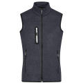 Men's Knitted Fleece Vest - Strickfleece Weste mit Stehkragen