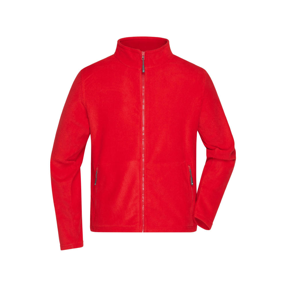 Men's Fleece Jacket - Fleecejacke mit Stehkragen im klassischen Design
