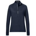 Ladies' Sports  Shirt Half-Zip - Langarm-Shirt mit Reißverschluss für Sport und Freizeit