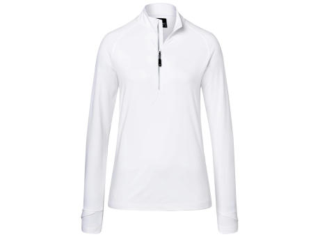 Ladies' Sports  Shirt Half-Zip-Langarm-Shirt mit Reißverschluss für Sport und Freizeit