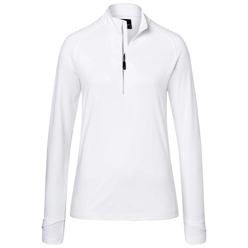 Ladies' Sports  Shirt Half-Zip - Langarm-Shirt mit Reißverschluss für Sport und Freizeit