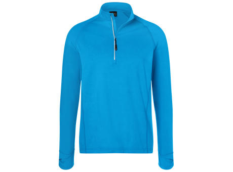 Men's Sports Shirt Half-Zip-Langarm-Shirt mit Reißverschluss für Sport und Freizeit