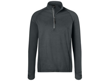 Men's Sports Shirt Half-Zip-Langarm-Shirt mit Reißverschluss für Sport und Freizeit