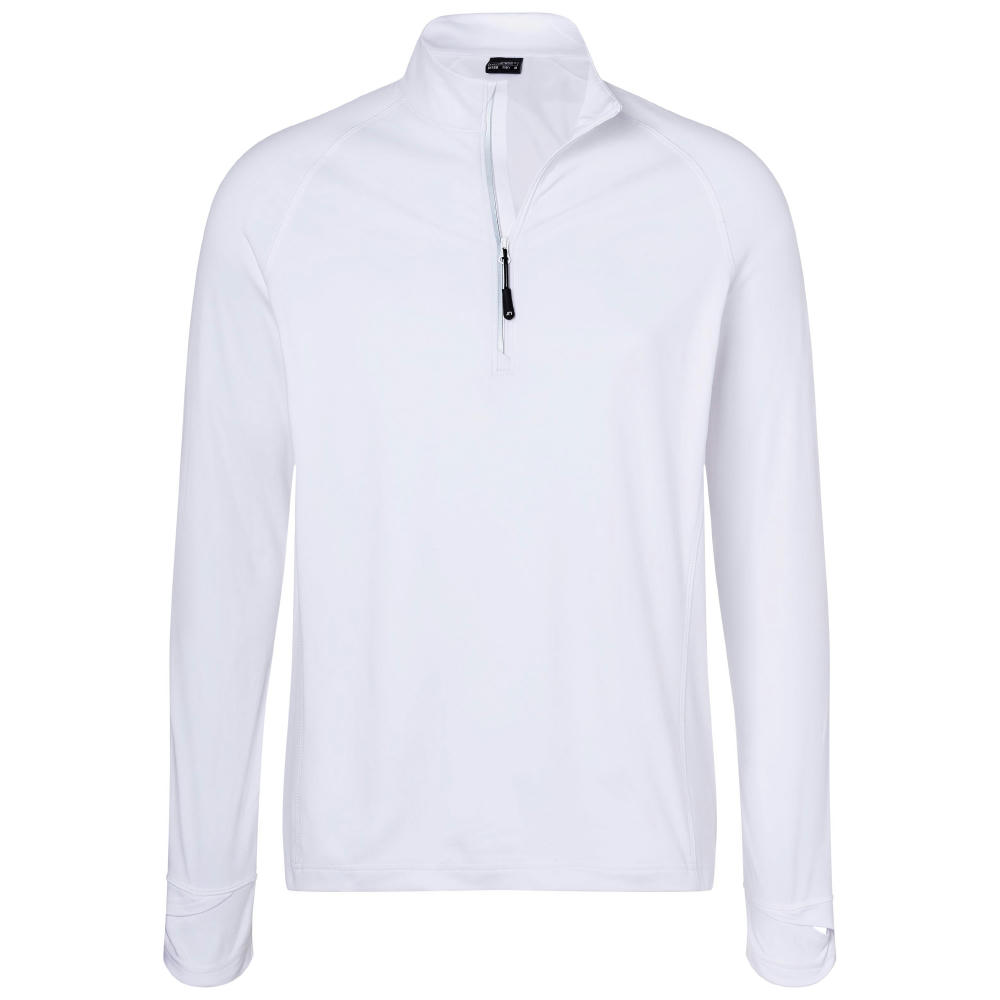 Men's Sports Shirt Half-Zip-Langarm-Shirt mit Reißverschluss für Sport und Freizeit