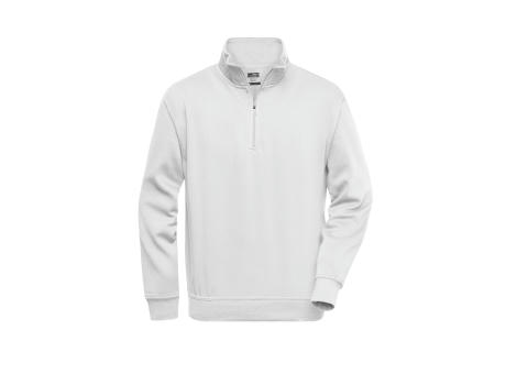 Workwear Half Zip Sweat-Sweatshirt mit Stehkragen und Reißverschluss